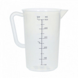 Messbecher Polypropylen graduiert 500 ml