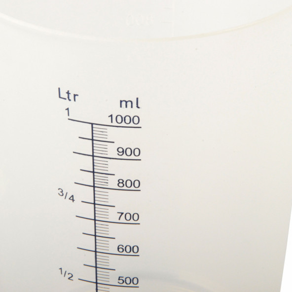 Messbecher Polypropylen graduiert 1000 ml 1