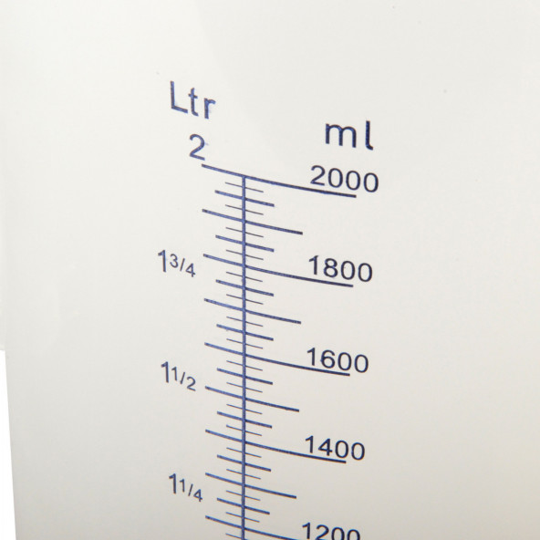 Messbecher Polypropylen graduiert 2000 ml 1