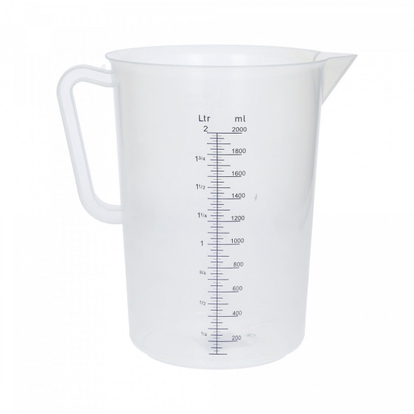 Messbecher Polypropylen graduiert 2000 ml