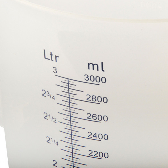 Messbecher Polypropylen graduiert 3000 ml 1