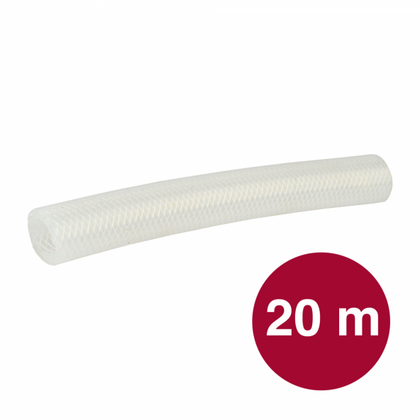 Verstärkter Silikonenschlauch 19 x 28 mm pro 20 Meter
