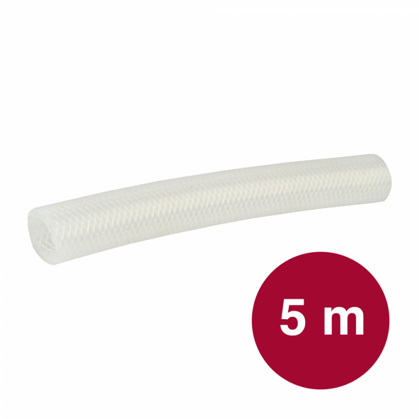 Verstärkter Silikonschlauch 19 x 28 mm pro 5 Meter