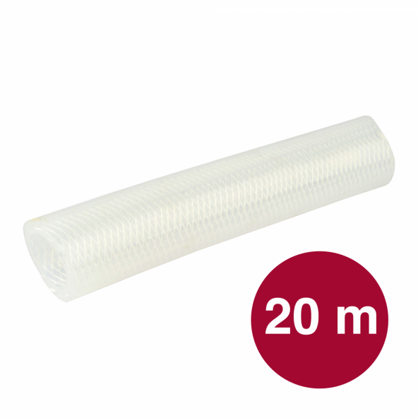 Verstärkter Silikonenschlauch 28 x 38 mm pro 20 Meter