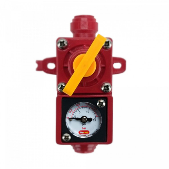 Duotight BlowTie spunding valve - einstellbares Druckbegrenzungsventil mit Manometer 1