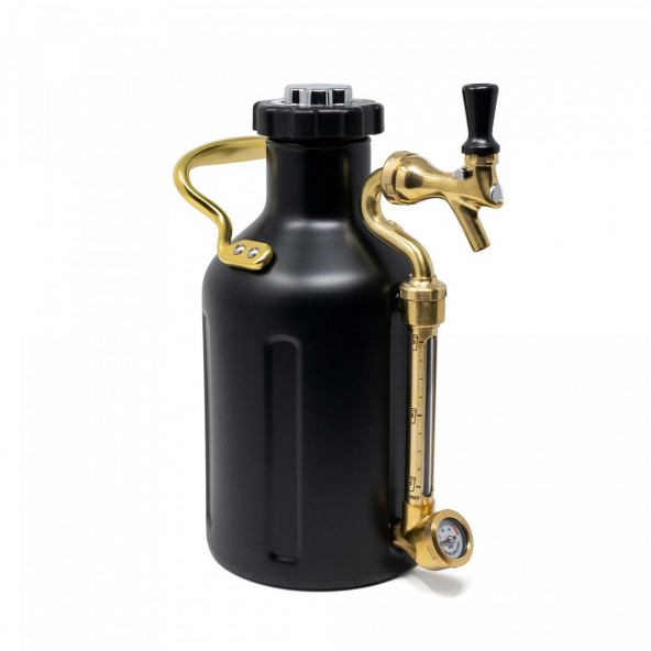 GrowlerWerks uKeg™ 64 schwarz matt - 1,9 l 1