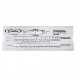CO2 Rechenschieber Druck/Temp/CO2-%