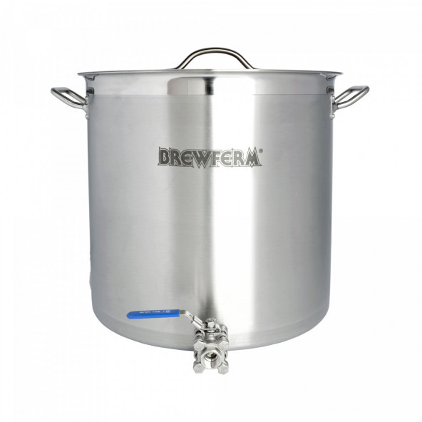 Brewferm Braukessel Edelstahl 50 l mit Kugelhahn (40 x 40 cm)
