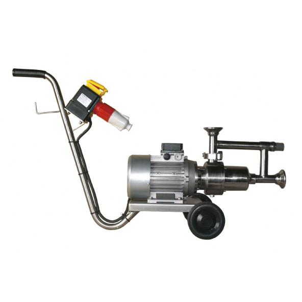 Mostpumpe Edelstahl PH30 + Bypass + Karre 380v