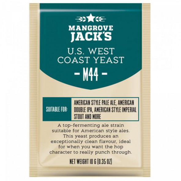 Trocken Bierhefe US West Coast M44 - 10 g - Mangrove Jack's Craft Series