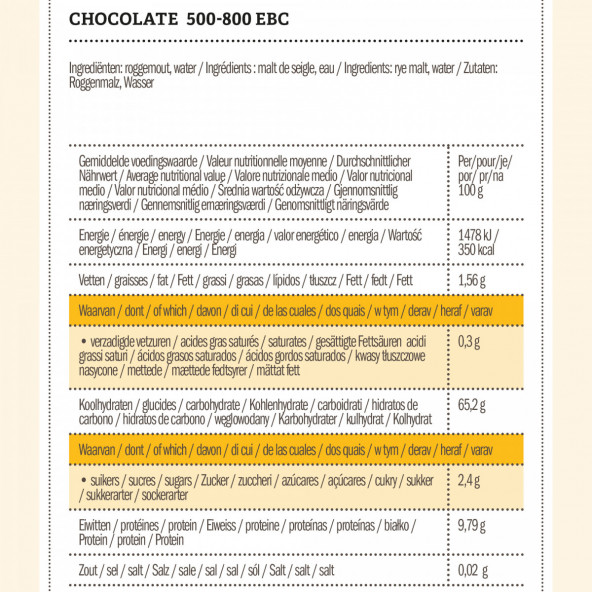 Weyermann® Chocolate Roggenmalz 500-800 EBC 1 kg 3