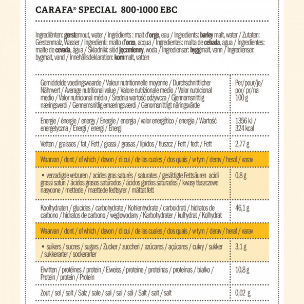 Weyermann® Carafa® Spezial Typ 1 800-1000 EBC 1 kg 3