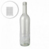 Weinflasche Bordeaux 75 cl, weiß - Palette 1631 St. 0