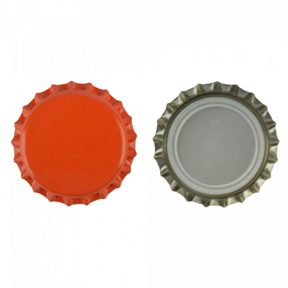 Kronkorken 26 mm orange 100 St. 1
