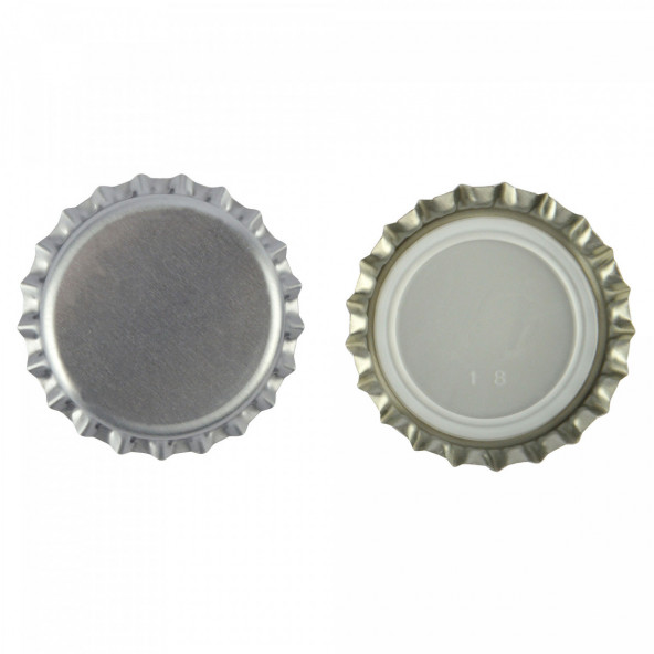 Kronkorken 26 mm silber 10.000 St. 1