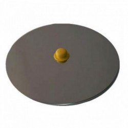 Edelstahl-Staubdeckel für Behälter mit Flachboden 700-1000 l