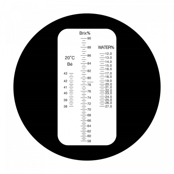 Refraktometer für Honig 58-90% Brix / 12-27% Wasser 5
