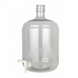 Gärflasche PET 12 Liter mit Hahn 5/16-7/16