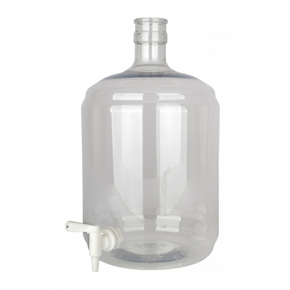 Gärflasche PET 12 Liter mit Hahn 5/16-7/16