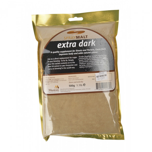 Malzextrakt Pulver Muntons extra Dunkel 70-120 EBC 500 g