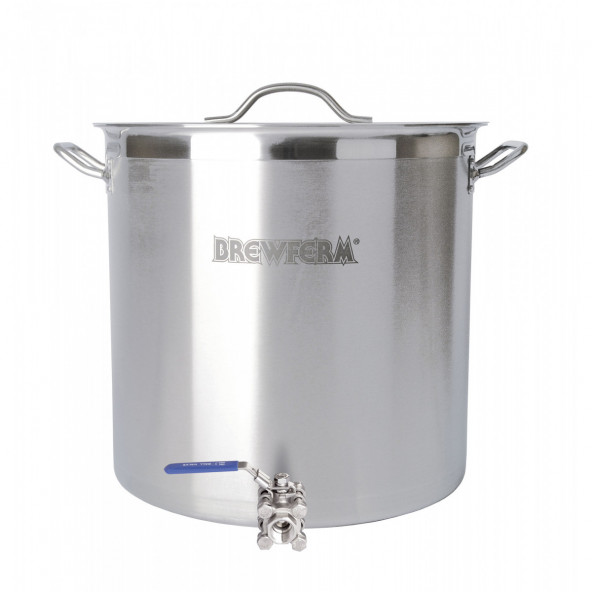 Brewferm Braukessel Edelstahl 70 l mit Kugelhahn (45 x 45 cm)
