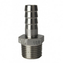 Schlauchtülle Edelstahl 3/4 AG 20 mm
