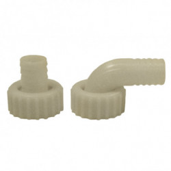 Schlauchtüllen nylon 40mm x 11/2, Satz von 2