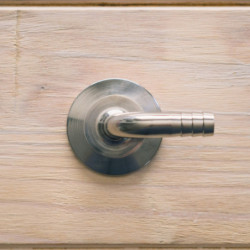 Ss Brewtech™ Schlauchtülle mit 90°-Winkelstück 1,5" (38 mm) Tri-clover bis 1/2" (13 mm)