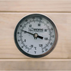 Ss Brewtech™ Thermometer (mit Ss Logo) für  Braukessel  mit Schottverschraubung