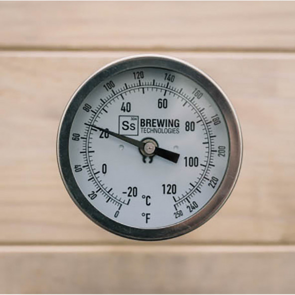 Ss Brewtech™ Thermometer (mit Ss Logo) für  Braukessel  mit Schottverschraubung