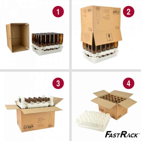 Bierflasche Vichy 25 cl, braun, 26 mm, Karton 24 St. 3