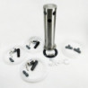 Tap Font Kit 3 taps - gebürstetes Edelstahl 0