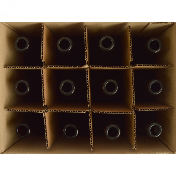Bierflasche Porter 50 cl, braun, 26 mm, Karton 12 St. 2
