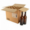 Bügelflasche 75 cl, braun, ohne Verschluss, COMBI, Karton 12 St. 0