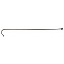Abziehrohr 75 cm / 9 mm Edelstahl mit Antitrub