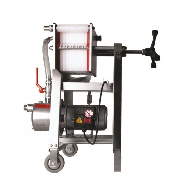 Schichtenfilter 2020 Edelstahl + Pumpe 20 Platten