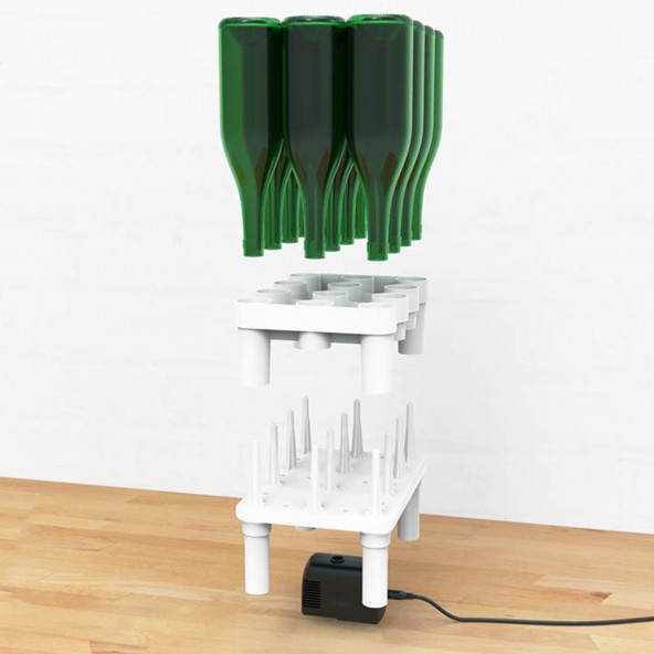 FastWasher 12 Waschsystem für 12 Flaschen 1