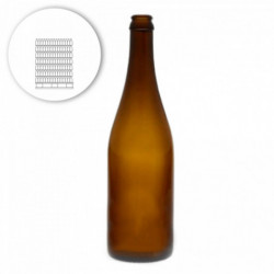 Bierflasche Belge, gerader Hals, 26 mm, 75 cl - Palette 1232 St.