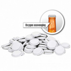 Kronkorken 26 mm - sauerstoffabsorbierend - weiß - 1.000 St.