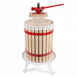 Vinoferm Obstpresse Korb aus Holz 18 l