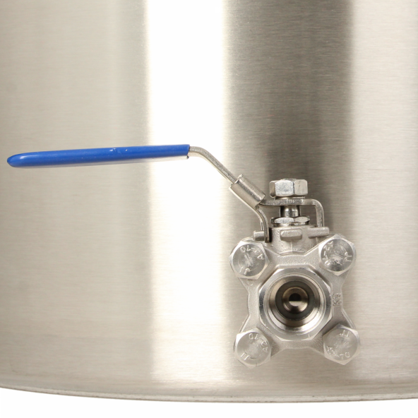 Brewferm Braukessel Edelstahl 50 l mit Kugelhahn (40 x 40 cm) 1
