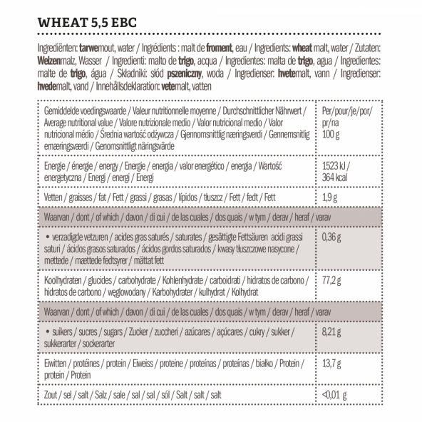Castle Malting Weizenmalz 3,5-5,5 EBC 25 kg 2
