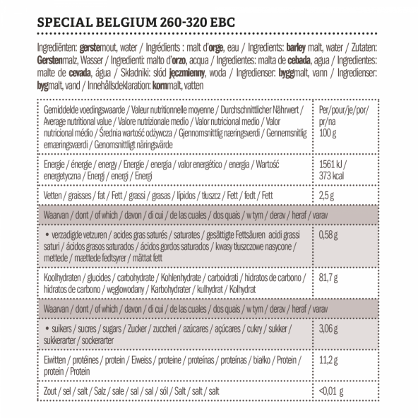 Castle Malting Special Belgium Malz 260 - 320 EBC 5 kg 2