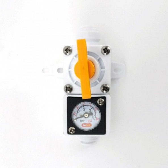 Duotight Inline Regulator mit integriertem Manometer für Wasser oder Gas - 8 mm (5/16" push-in) 1