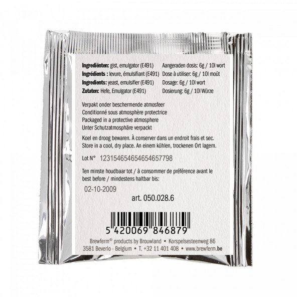 Brewferm trocken Bierhefe Blanche - 6 g 1