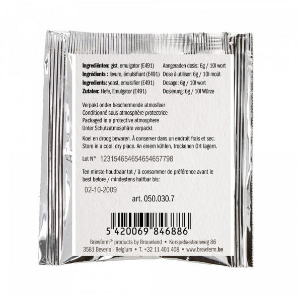 Brewferm trocken Bierhefe Lager - 6 g 1