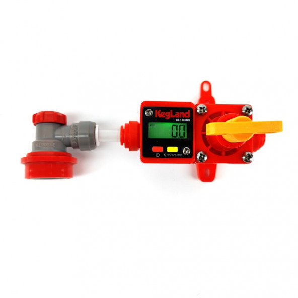 Digitales beleuchtetes Mini-Manometer 0-90 psi (0-6,2 bar) für integrierte Blowtie- und In-Line-Regler 3