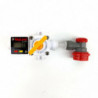 Digitales beleuchtetes Mini-Manometer 0-90 psi (0-6,2 bar) für integrierte Blowtie- und In-Line-Regler 4