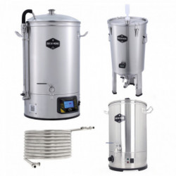 Brew Monk Mega Deal: Brew Monk B40 WLAN & Gärbehälter 30 l & Gegenstromkühler & Nachgussheizer