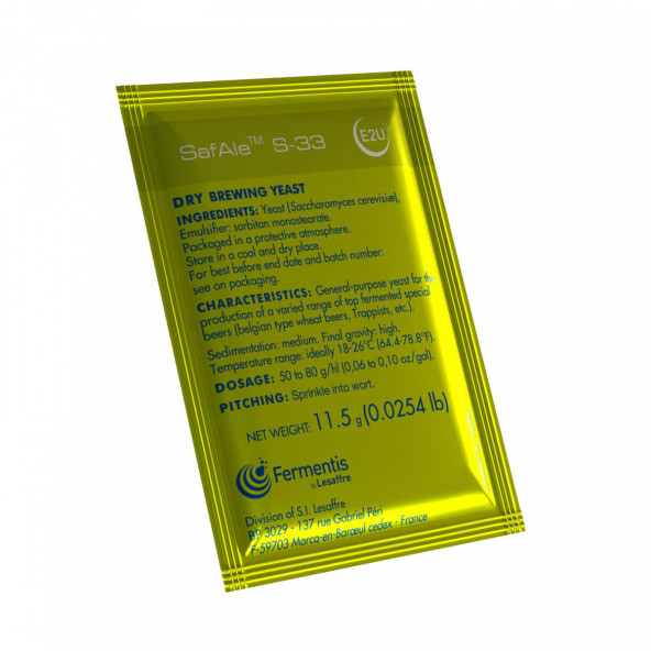 Fermentis trocken Bierhefe SafAle™ S-33 11,5 g 1